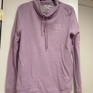 Vineyard Vines Purple Cowl Neck Sweater